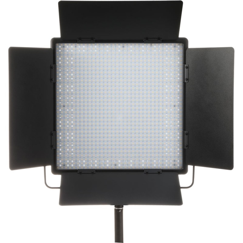Godox LED1000Bi II Pannello LED Bicolore Dimmerabile con Barndoor e DMX, Temperatura Colore 3300K-5600K