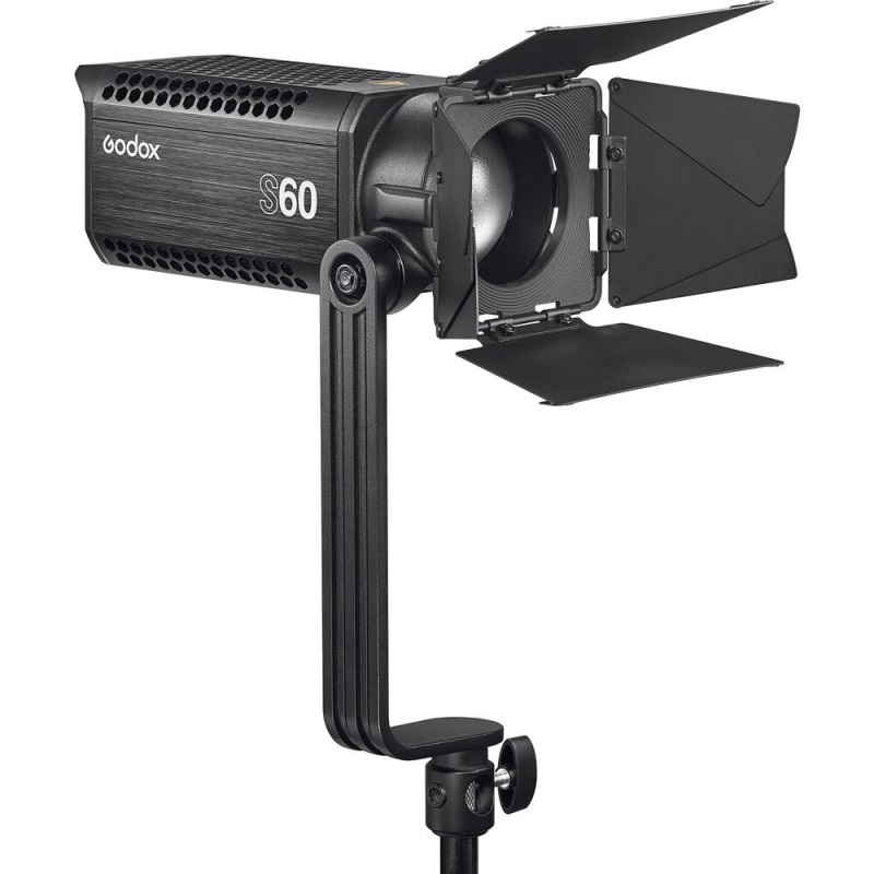 Godox S60 Luce LED di Messa a Fuoco 60 W con Fascio Variabile da 6 a 55 Gradi e Garanzia di 5 Anni