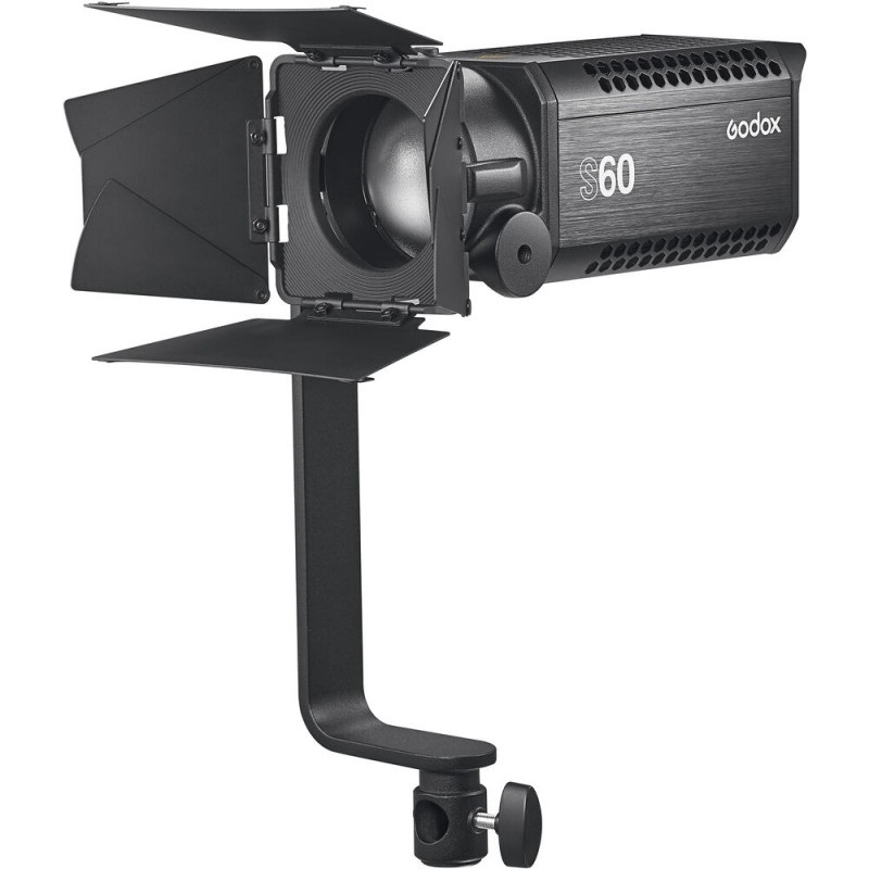 Godox S60 Luce LED di Messa a Fuoco 60 W con Fascio Variabile da 6 a 55 Gradi e Garanzia di 5 Anni