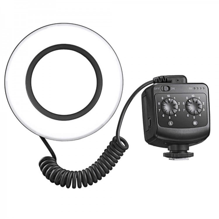 Godox Macro Ring72 Illuminatore Anulare a LED 8W con Temperatura di Colore 5600K per Fotografia Macro e Video