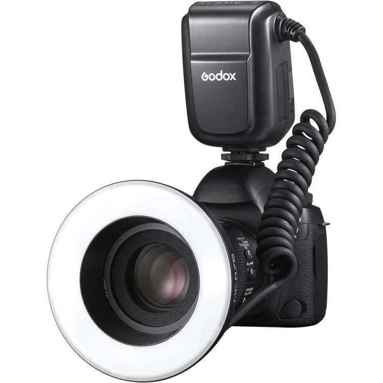 Godox MF-R76 Flash Macro Anulare - Illuminazione Morbida e Uniforme per Fotografia Macro, Compatibile con DSLR Canon, Nikon, Sony e Altri