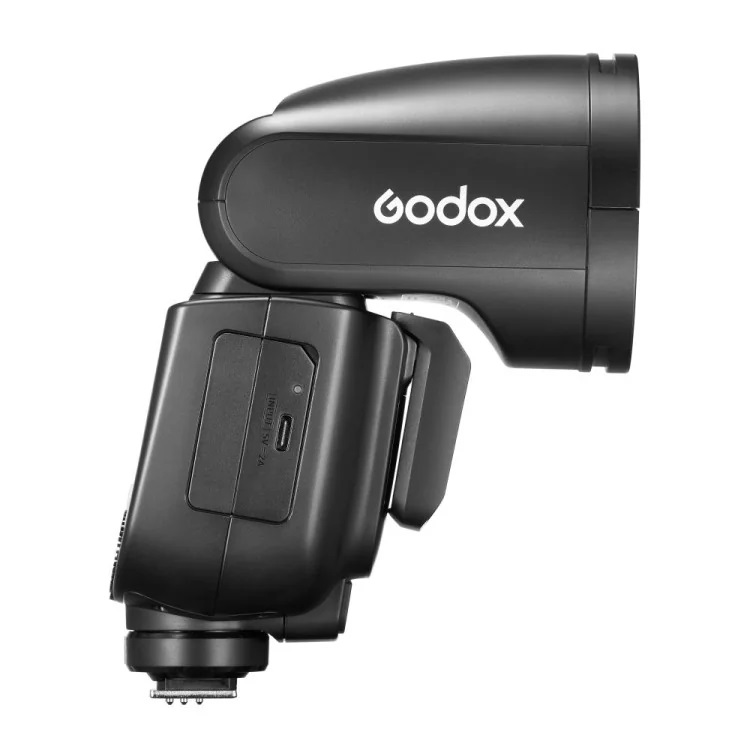 Godox V1 Pro Flash TTL a Testa Rotonda per Fujifilm - 76 Ws, 28-105 mm, Radio 2.4 GHz, Modulo Aggiuntivo Rimovibile