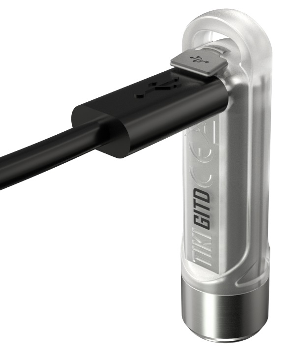 Nitecore Tiki - Torcia Glow in the Dark, 300 Lumen, Design Compatto e Ultraleggero