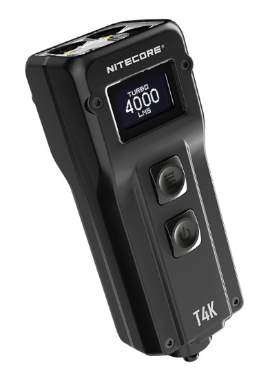 Nitecore T4K - Torcia Portachiavi 4000 Lumen Ricaricabile USB-C, Compatta e Versatile