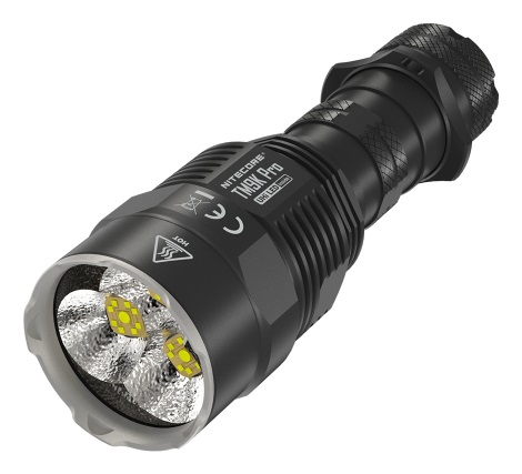 Nitecore TM9K PRO - Torcia Elettrica Ultra Luminosa 9900 Lumen, Batteria 5000 mAh, USB C, Colore Nero, EDC e Tattica