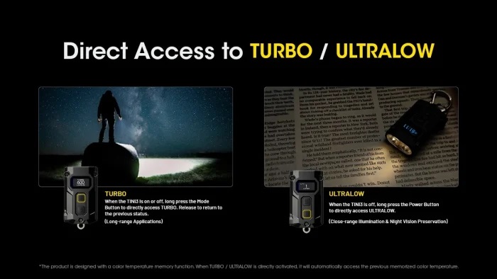 Nitecore TINI 3 Grigio - Torcia LED 600 lumen, Distanza 90m, Batteria Integrata