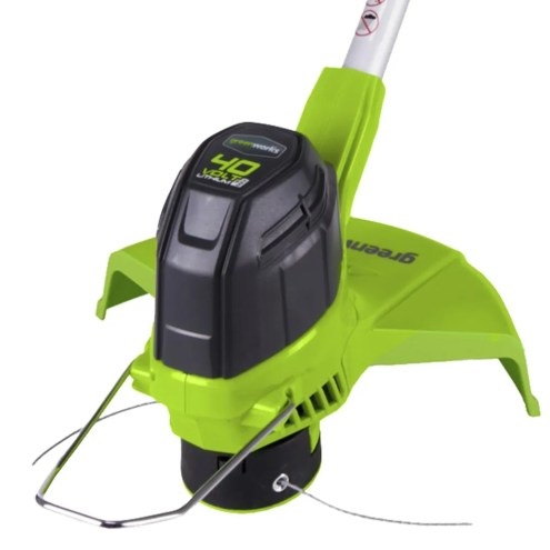 Greenworks G40LT Tagliabordi a Batteria 40V - Ampiezza di Taglio 30 cm, Filo Nylon 1,65mm con Autofeed, Altezza Regolabile, Leggero e Ben Bilanciato, SENZA Batteria e Caricabatterie