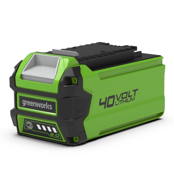 Greenworks Batteria 40V 2Ah - Batteria agli Ioni di Litio per Attrezzi da Giardino ed Elettroutensili, Ricarica Rapida, Indicatore LED, Garanzia 2 Anni