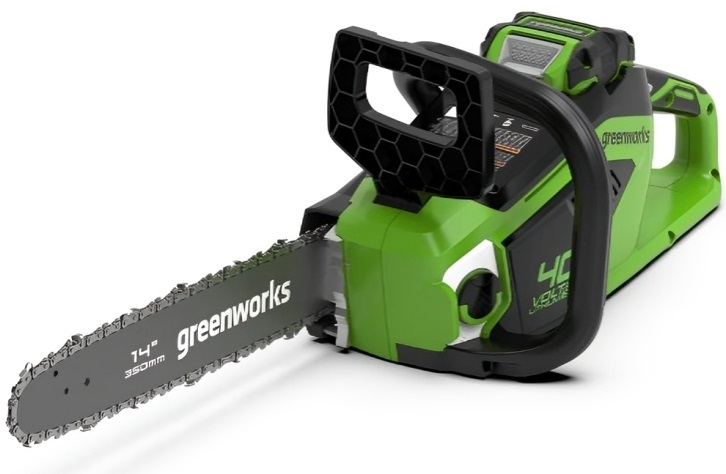 Greenworks GD40CS15 Motosega a Batteria Brushless 40V, Lama da 35cm, 12m/s, 3,5kg, Auto-Lubrificante, Senza Batteria e Caricabatterie