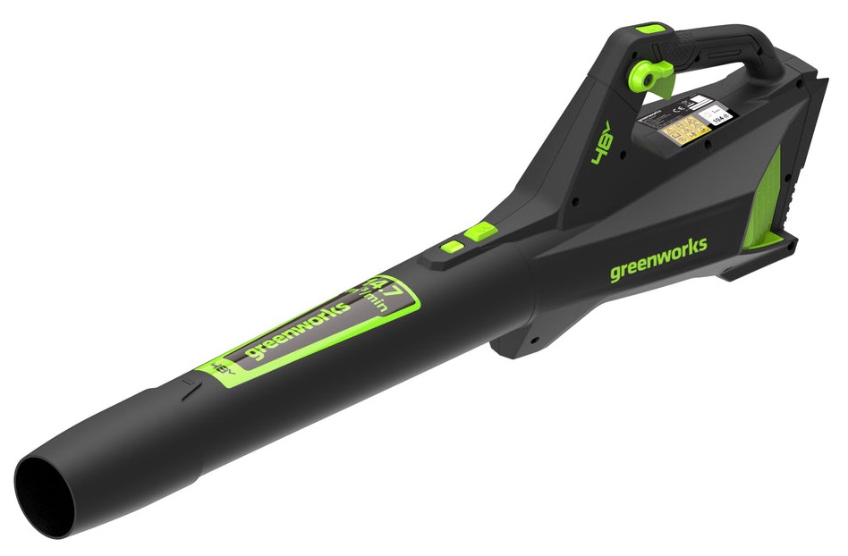 Greenworks G48AB - Soffiatore a batteria assiale 48V, leggero e maneggevole, senza batterie e caricabatterie
