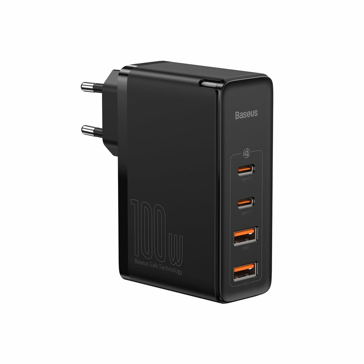 Baseus GaN2 Pro Caricabatteria Universale Nero 100W 2xUSB-A 2xUSB-C Ricarica Rapida