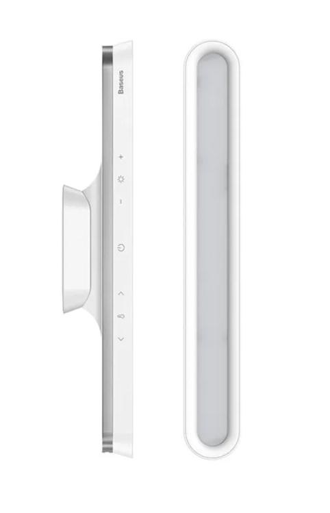 Baseus Lampada da Scrivania i-wok Pro Bianco - Lampada LED Ricaricabile con Dimming Magnetico