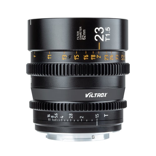 Viltrox S 23mm T1.5 Cine Obiettivo MF per Sony E-Mount - Apertura T1.5, Super35/APS-C, Distanza Minima di Messa a Fuoco 30 cm
