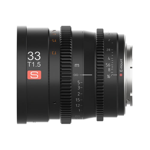 VILTROX S 33mm T1.5 Obiettivo Cine per Sony E-Mount - Nero, APS-C, Distanza minima di messa a fuoco 40 cm