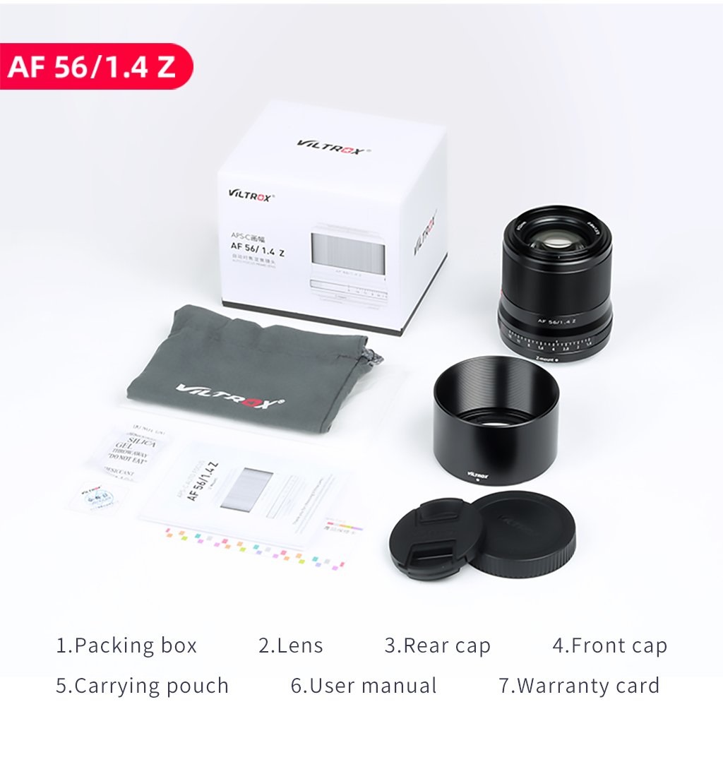 Viltrox 56 mm f/1.4 AF Obiettivo a Focale Fissa per Nikon Z - APS-C, Messa a Fuoco con Stepper Motor, Senza Stabilizzazione, Garanzia 5 Anni