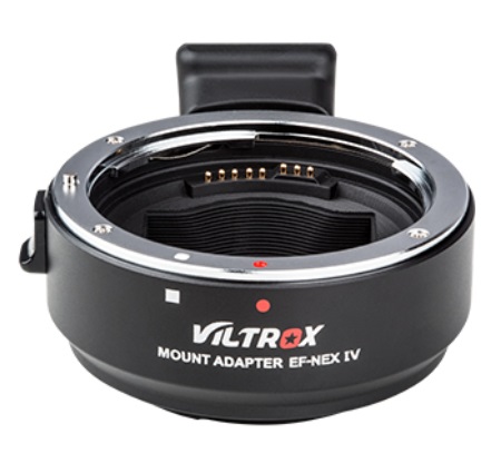 Viltrox EF-NEX IV Adattatore per Obiettivo Canon EF/EF-S su Fotocamere Sony E con Autofocus e Supporto PDAF/CDAF