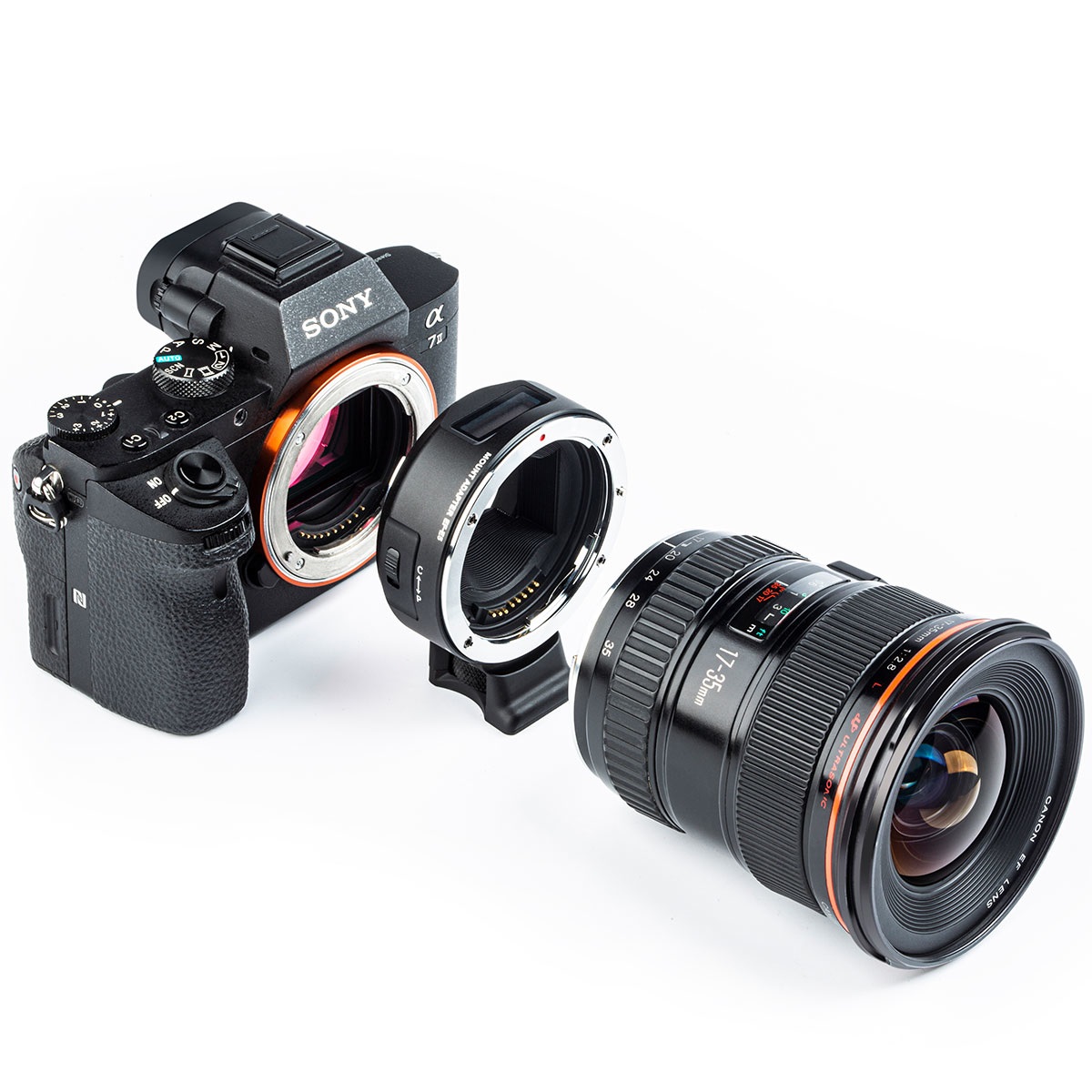 Viltrox EF-E5 Adattatore per Obiettivo Canon EF/EF-S su Sony E-Mount con Messa a Fuoco Automatica e Display OLED