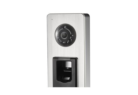 Hikvision DS-K1T501SF - Terminale di controllo accessi con lettore di impronte digitali e MIFARE, videocamera 2MP, IP65