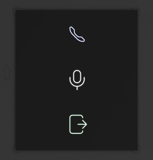 Hikvision DS-KD-IN Modulo Indicatore di Stato Retroilluminato per Sistema Intercom - IP65, 2 Fili, 3 Indicatori