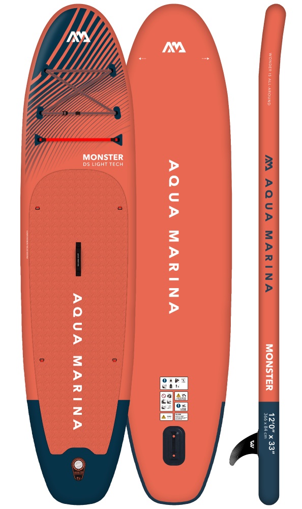 Aqua Marina Monster 1 persona(e) Terracotta EVA (Acetato del vinile dell'etilene), Cloruro di polivinile (PVC) Kayak gonfiabile