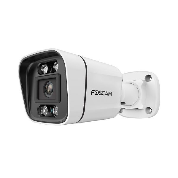 Foscam V8EP Telecamera di Sicurezza IP Esterno 3840 x 2160 Pixel Cablata con Riconoscimento Intelligente e Compatibilità Alexa/Google Assistant