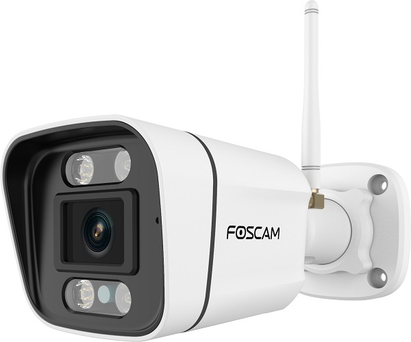 Foscam V5P - Telecamera di sicurezza IP Esterno 3072 x 1728 Pixel, WiFi a doppia banda, Faro integrato e Sirena di allarme