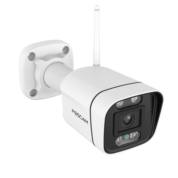 Foscam V5P - Telecamera di sicurezza IP Esterno 3072 x 1728 Pixel, WiFi a doppia banda, Faro integrato e Sirena di allarme
