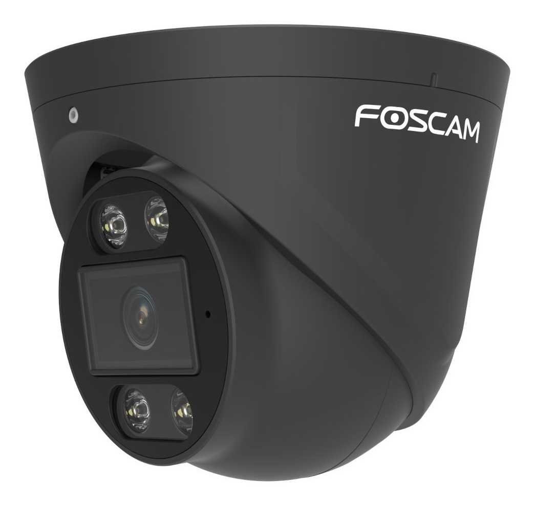 Foscam FN9108E-T4-2T BLACK Kit di Videosorveglianza Cablato 8 Canali con Telecamere a Cupola Esterno RJ-45