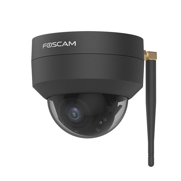 Foscam D4Z Telecamera di Sorveglianza IP 4MP Nero - WLAN Dual-Band, PTZ, Riconoscimento Intelligente, Resistente agli Agenti Atmosferici