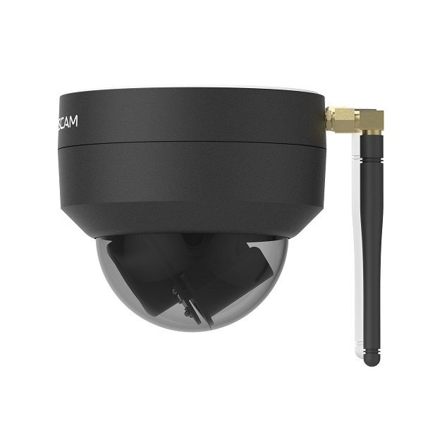 Foscam D4Z Telecamera di Sorveglianza IP 4MP Nero - WLAN Dual-Band, PTZ, Riconoscimento Intelligente, Resistente agli Agenti Atmosferici