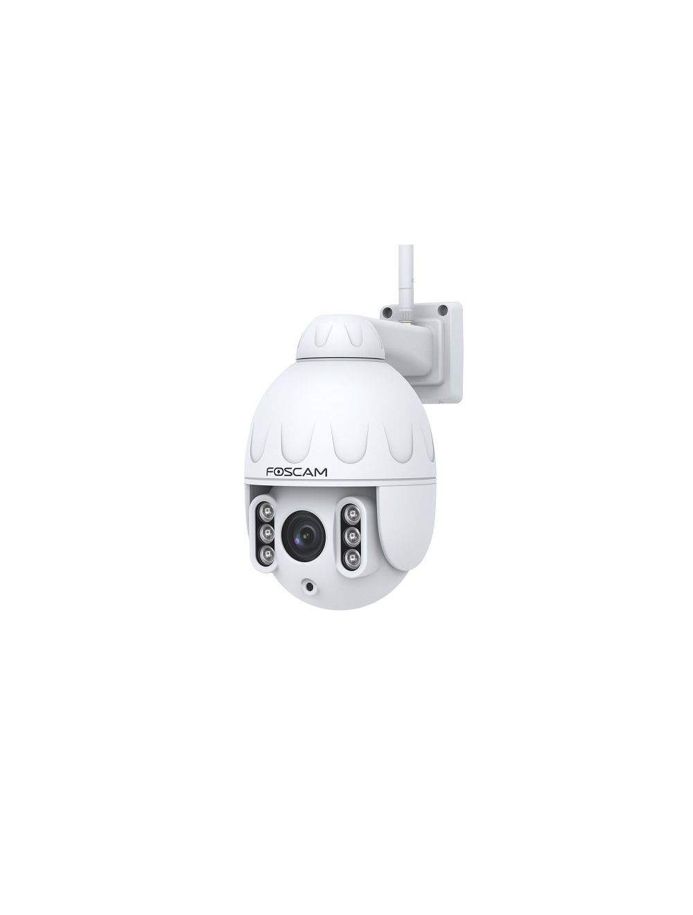 Foscam SD4 Telecamera di Sicurezza IP Dome PTZ 4MP con Zoom Ottico 4x, Visone Notturna e Riconoscimento di Persone
