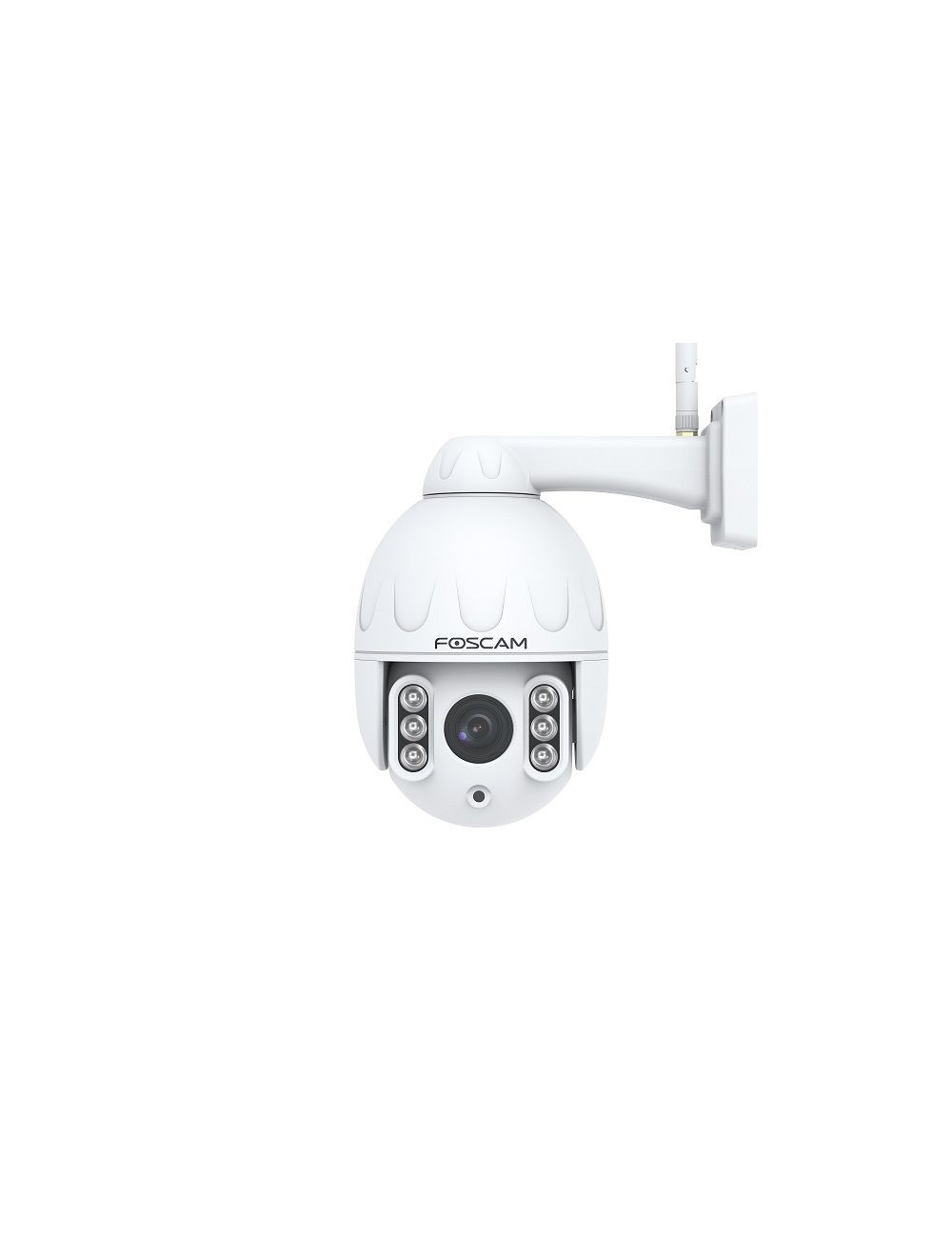 Foscam SD4 Telecamera di Sicurezza IP Dome PTZ 4MP con Zoom Ottico 4x, Visone Notturna e Riconoscimento di Persone