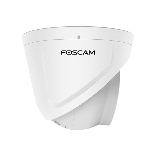 Foscam T5EP - Telecamera dome IP da esterno 5 MP con faretti, sirena e audio bidirezionale