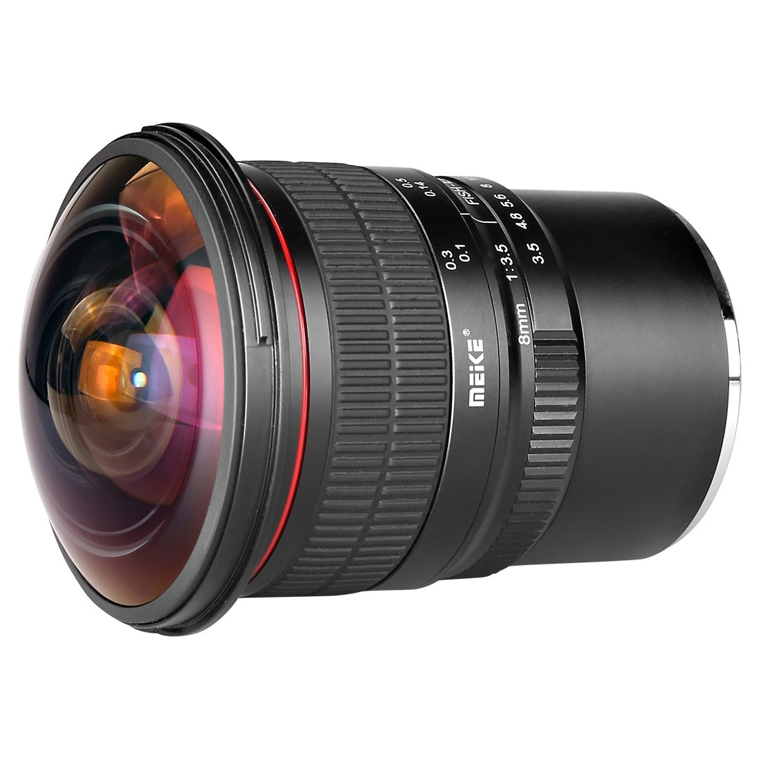 Meike Optics MK 8mm F3.5 - Obiettivo Fisheye Ultra Grandangolare per Sony E-Mount, Apertura F/3.5, Messa a Fuoco Manuale