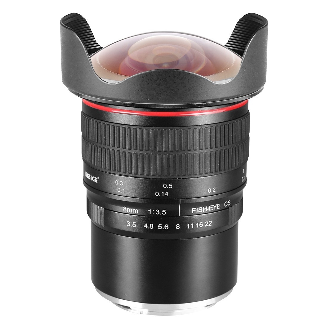 Meike Optics MK 8mm F3.5 - Obiettivo Fisheye Ultra Grandangolare per Sony E-Mount, Apertura F/3.5, Messa a Fuoco Manuale