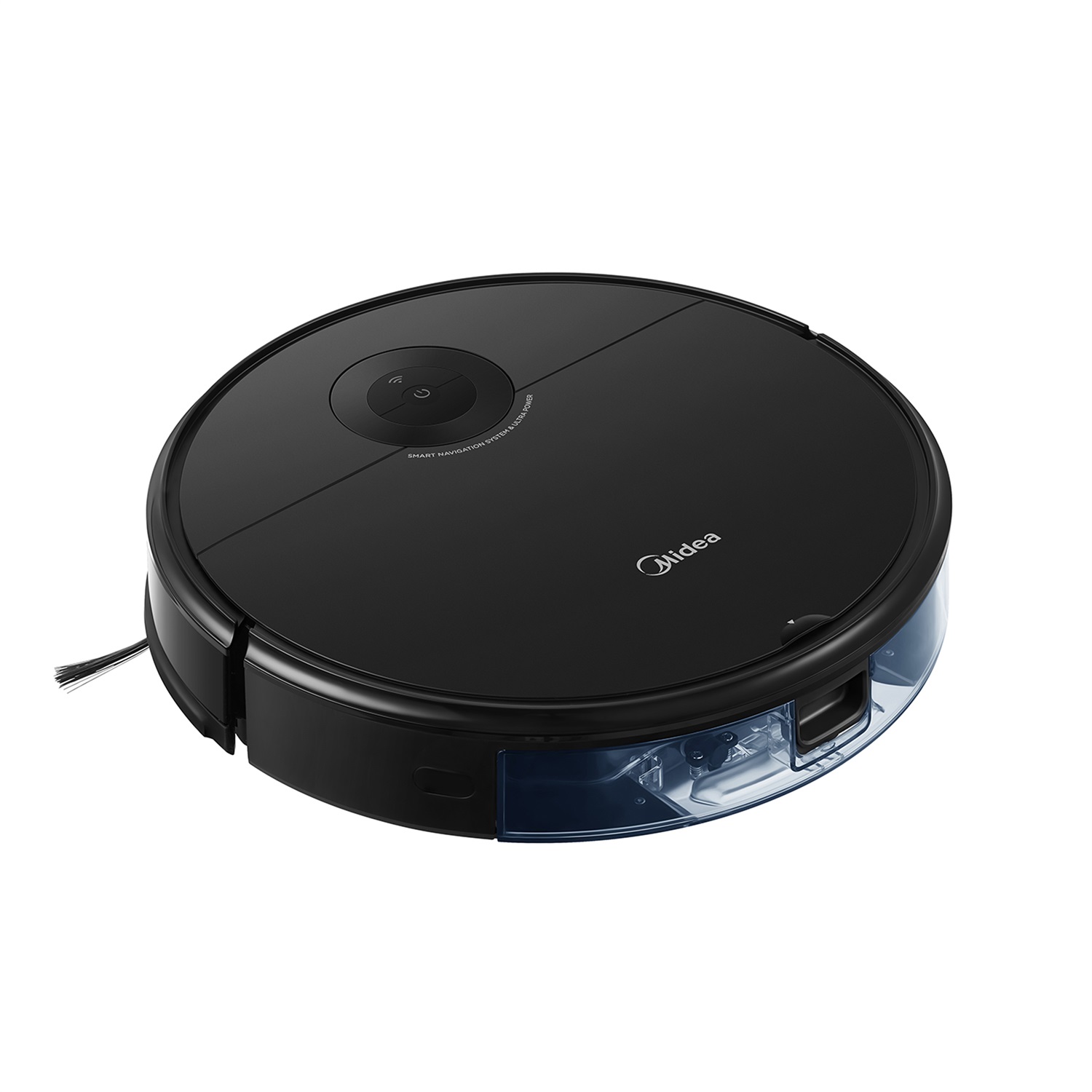 Midea I5C Aspirapolvere Robot Senza Sacchetto Nero - 0,25 L, Super Aspirazione 4000PA, 3 Modalità di Pulizia, Controllo Vocale e APP