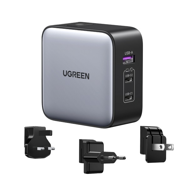 UGREEN Nexode 65W Caricatore da Viaggio Universale per MacBook e iPhone