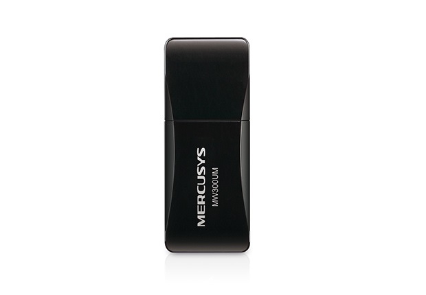 Mercusys MW300UM Mini Scheda di Rete e Adattatore USB Wireless N300 - Fino a 300 Mbps, 2.4GHz, USB 2.0, 2 Antenne Interne