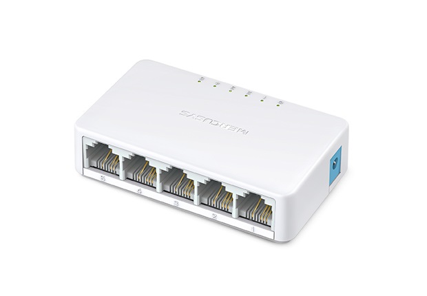 TP-Link Mercusys MS105 Switch Ethernet 5 Porte 10/100Mbps, Non Gestito, Plug and Play, Design Compatto per Montaggio Desktop