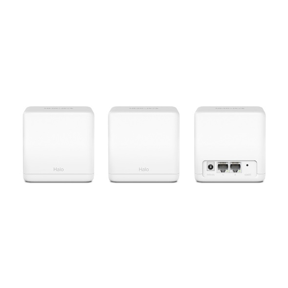 Mercusys Halo H30G (3-Pack) Sistema Wi-Fi Mesh Dual-band AC1300 - Wi-Fi 5 (802.11ac), 400 Mbps a 2.4 GHz 867 Mbps a 5 GHz, 2 Porte Gigabit, Antenne Interne