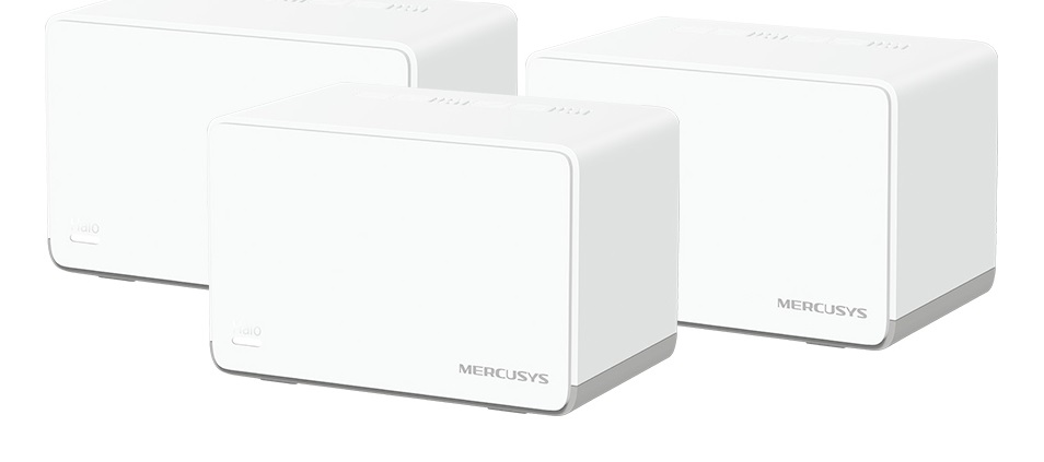 Mercusys Halo H70X Sistema Mesh Wi-Fi 6 AX1800 Dual-band (2.4 GHz/5 GHz) 3-pack Bianco - Copertura fino a 550 m²