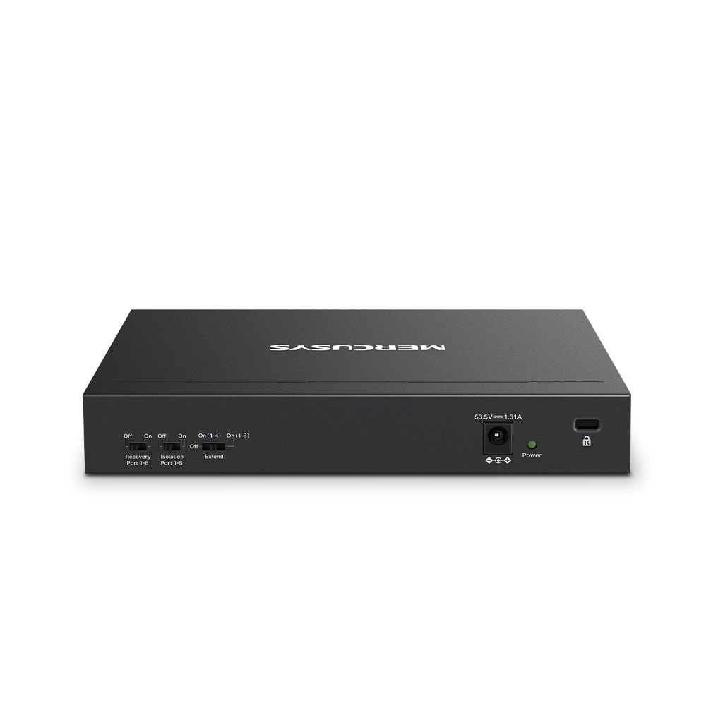 Mercusys MS110P Switch Desktop 10 Porte 10/100 Mbps con 8 Porte PoE e Custodia in Metallo
