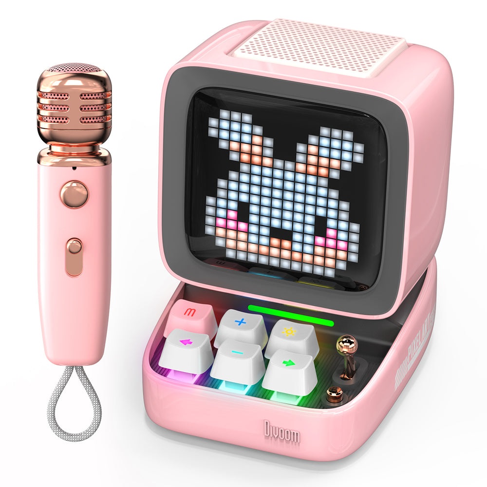 Divoom Ditoo-Mic Mini Altoparlante portatile mono Rosa 15 W
