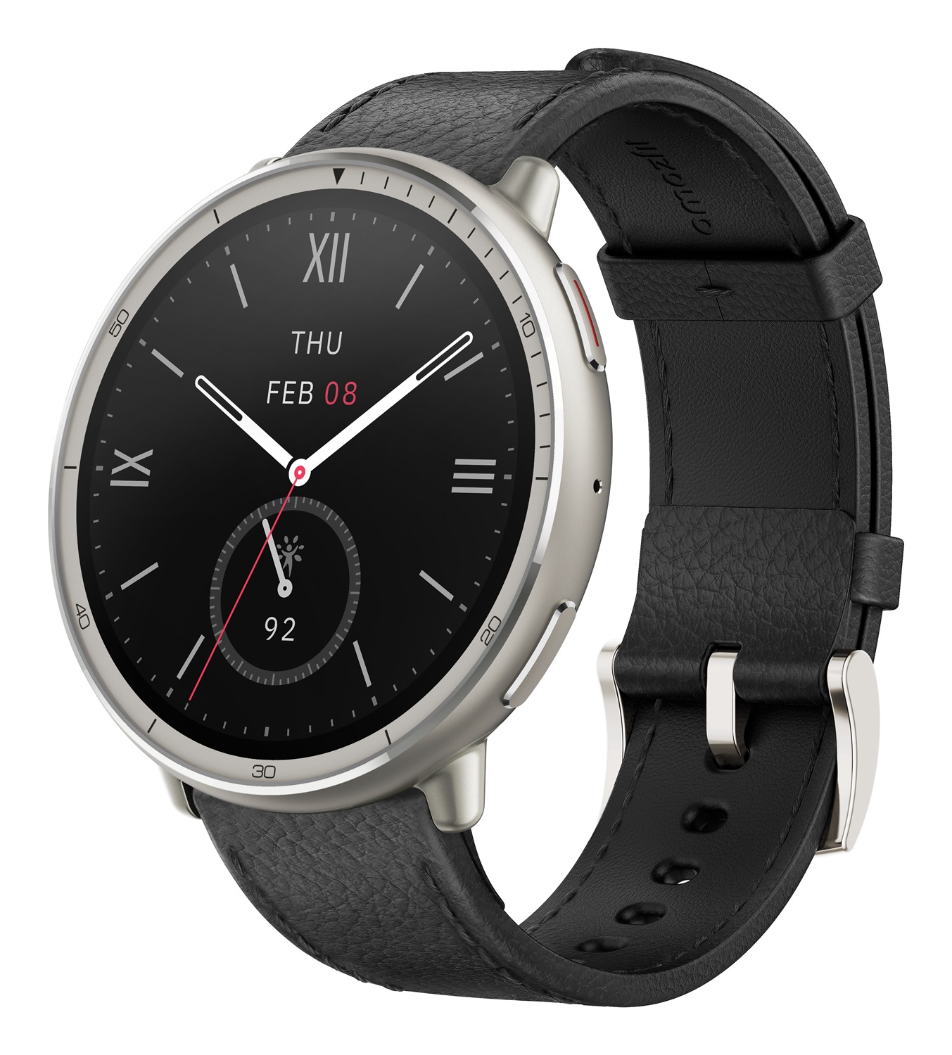 Amazfit Active 2 Round Premium Smartwatch - Display AMOLED 1.32'', Risoluzione 466x466, Monitoraggio Fitness, Resistente all'Acqua 5 ATM, Cinturino Intercambiabile