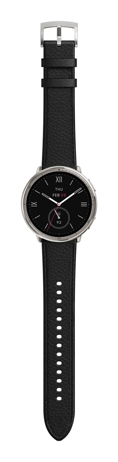 Amazfit Active 2 Round Premium Smartwatch - Display AMOLED 1.32'', Risoluzione 466x466, Monitoraggio Fitness, Resistente all'Acqua 5 ATM, Cinturino Intercambiabile