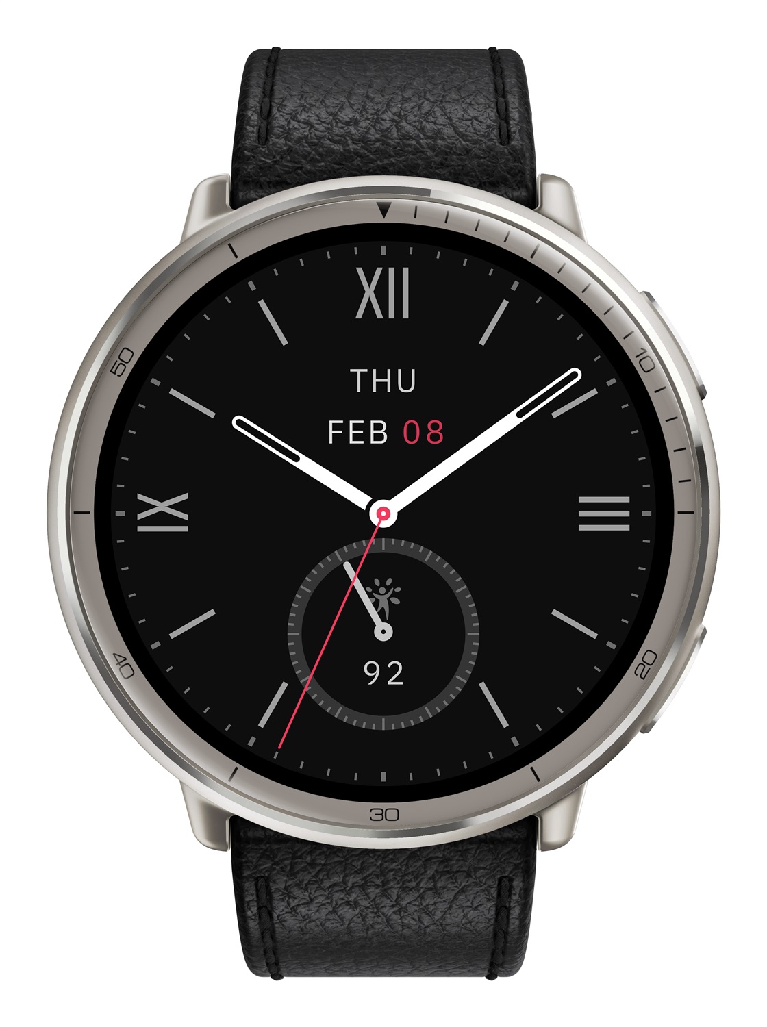 Amazfit Active 2 Round Premium Smartwatch - Display AMOLED 1.32'', Risoluzione 466x466, Monitoraggio Fitness, Resistente all'Acqua 5 ATM, Cinturino Intercambiabile