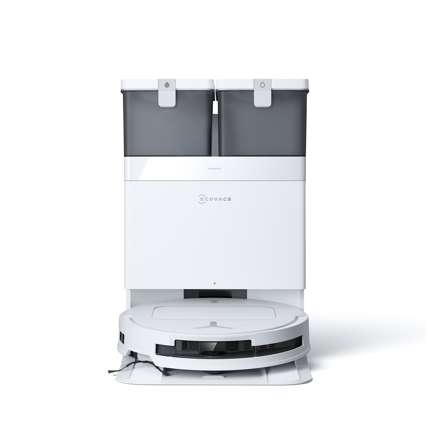 ECOVACS DEEBOT T50 OMNI Gen2 - Robot Aspirapolvere e Lavapavimenti Ultrasottile 81 mm, 21000 Pa, Spazzola Laterale Estensibile, Lavaggio con Acqua Calda a 75 ℃