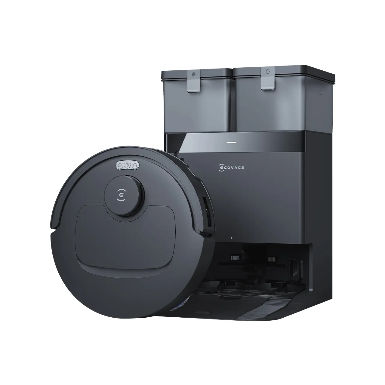 ECOVACS Deebot T30C OMNI Gen2 - Robot Aspirapolvere e Lavapavimenti Nero con Potenza di Aspirazione 25.000 Pa e Stazione OMNI All-in-One