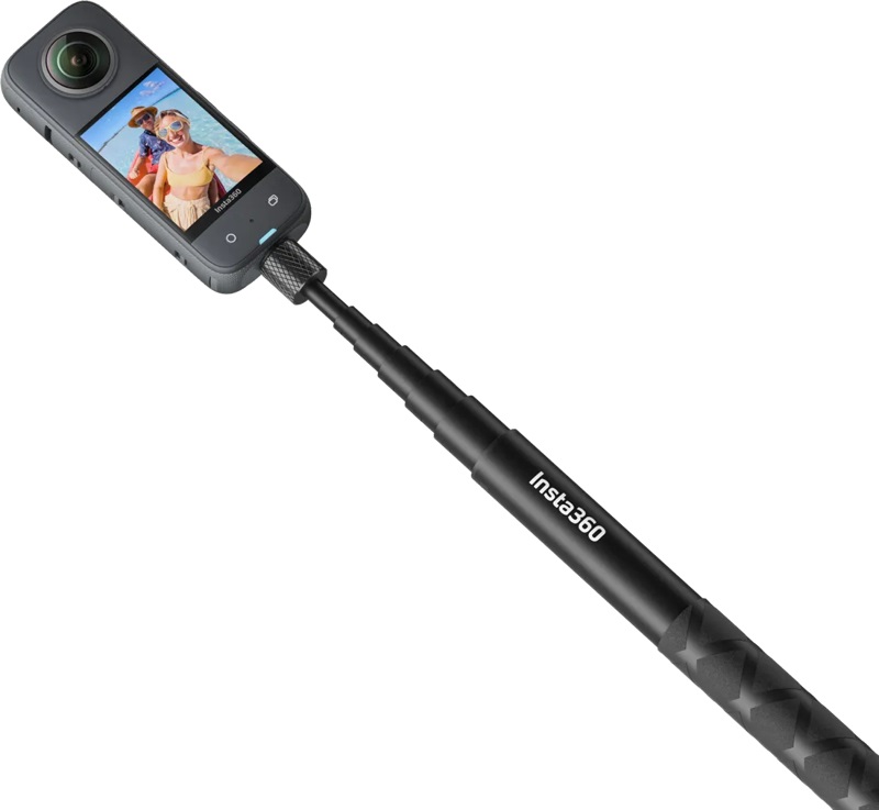 Insta360 Invisible Selfie Stick 114 cm - Super Leggero, Estensione Ultraresistente, Compatibile con X4, X3, ONE R, ONE RS, GO2, ONE X2, ONE X