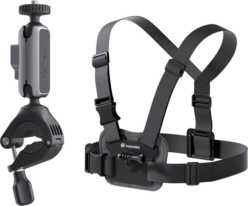 Insta360 X3 Bike Bundle - Supporto per Manubrio e Fascia Pettorale per Action Camera